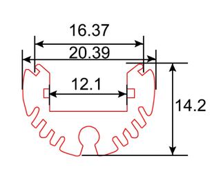 Profilé aluminium D039