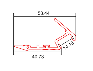 Profilé aluminium D027