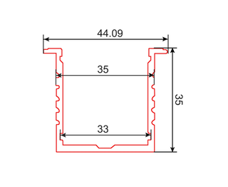 Profilé aluminium D030