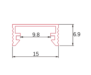 Profilé aluminium D014