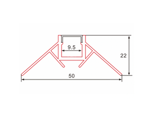 Profilé aluminium D093