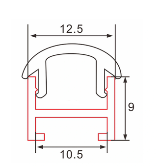 Profilé aluminium D051