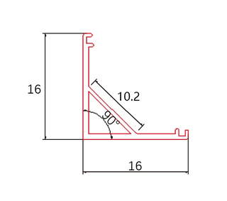 Profilé aluminium D003B