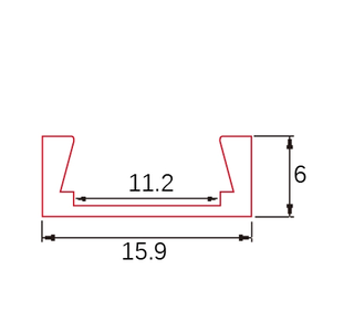 Profilé aluminium D007