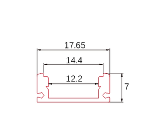 Profilé aluminium D002