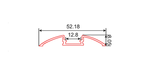 Profilé aluminium D028A